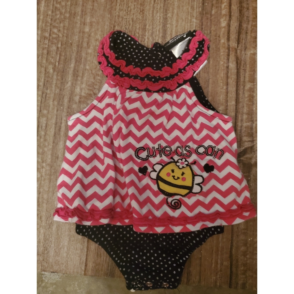 Baby Girl romper and Bodysuit Bundle 3 month